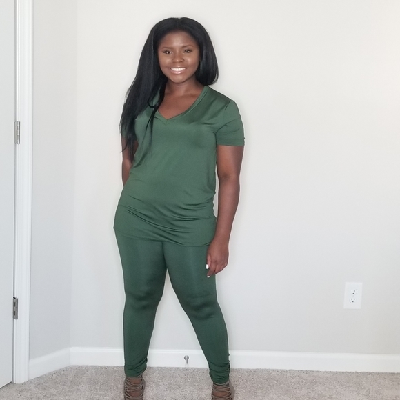 2 piece legging set - olive - Picture 3 of 4